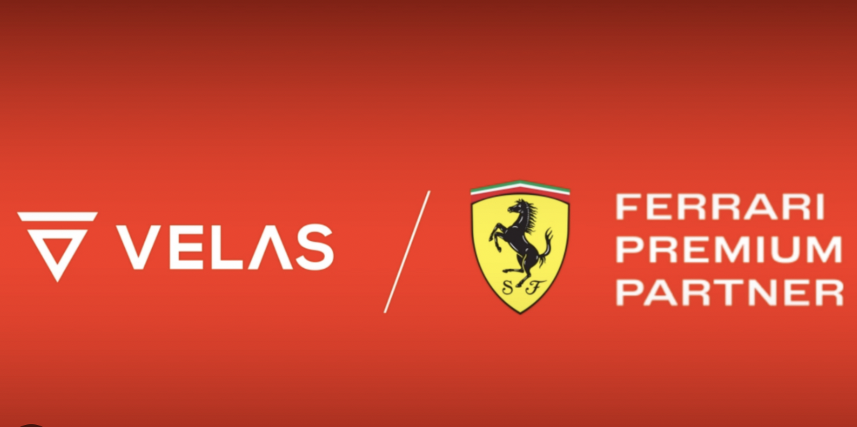 Ferrari Crypto Sponsors Velas