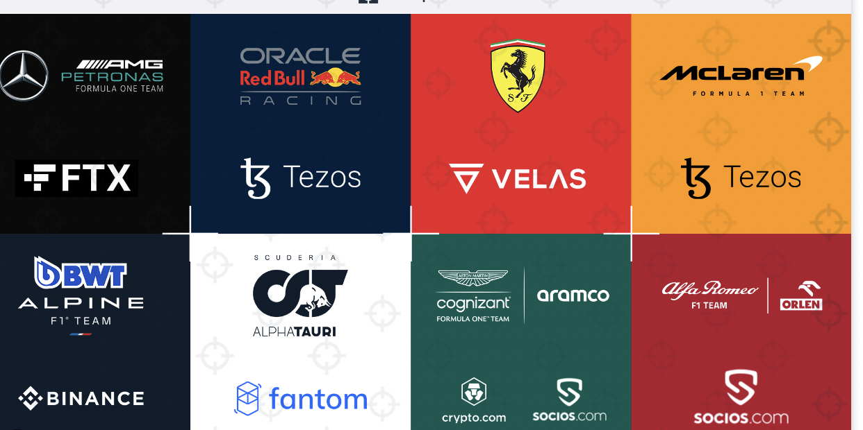 f1 crypto sponsors
