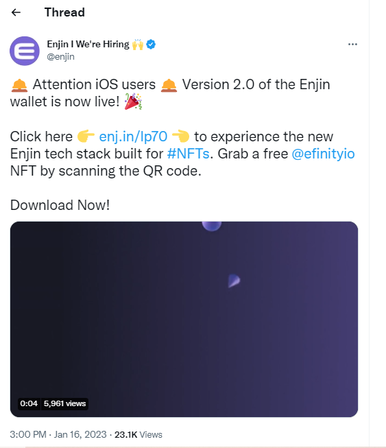 Take advantage of the Enjin NFT craze