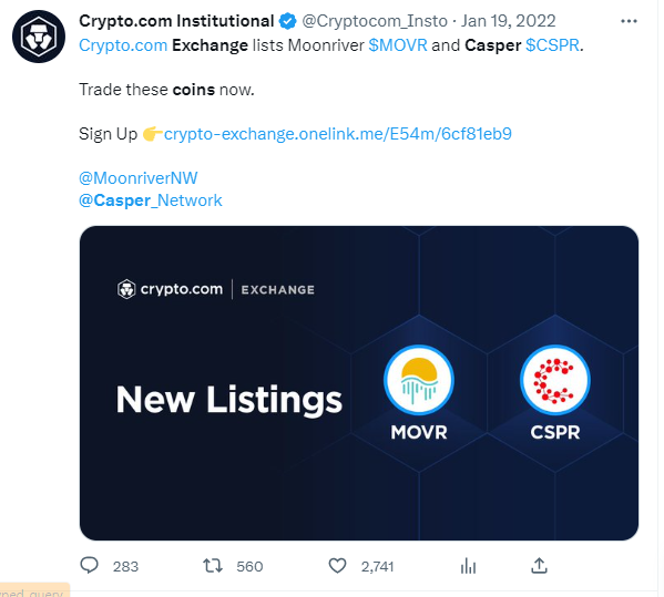 Casper popular among traders