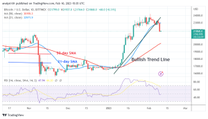 Bitcoin Price Prediction for Today, February 8: BTC Price Plummets as It Reaches $21.8K
