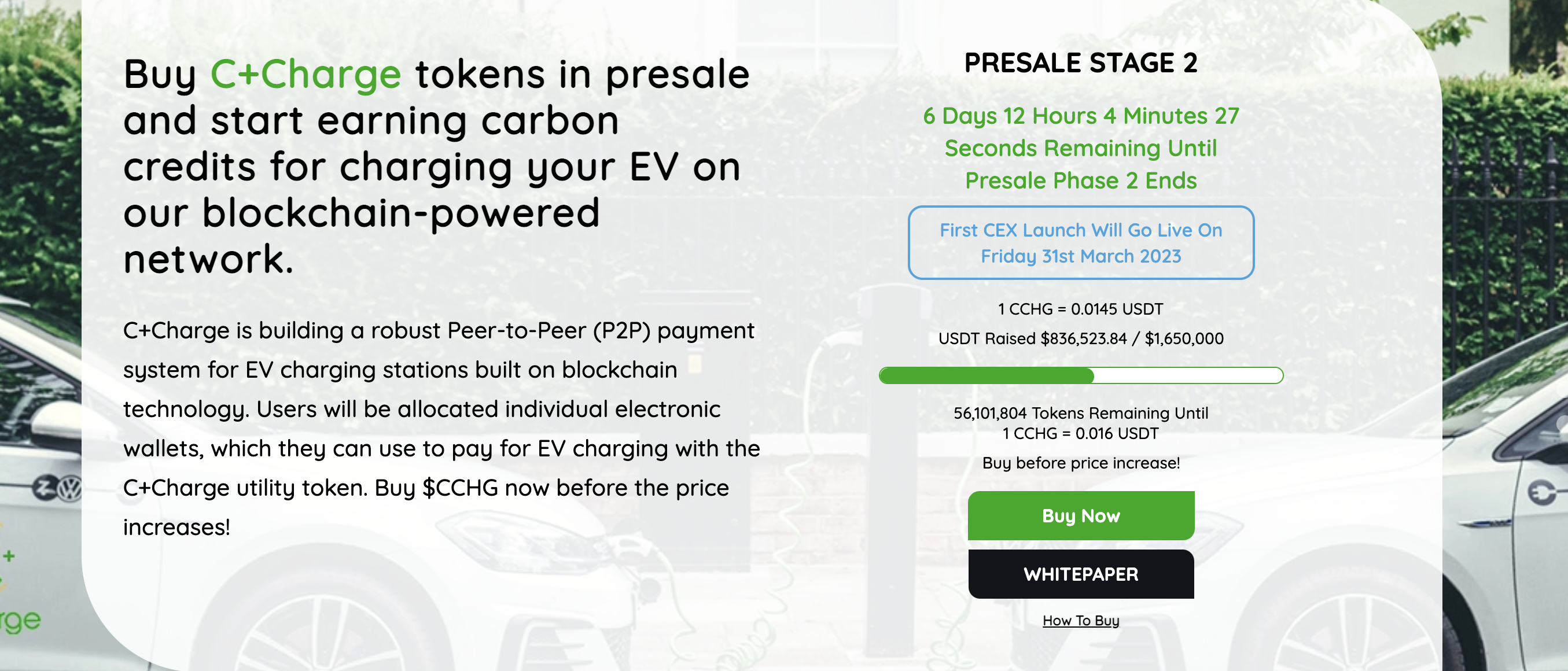 C+Charge Presale Stage 1