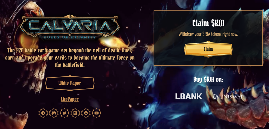 Calvaria - The Play-to-Earn Crypto Game