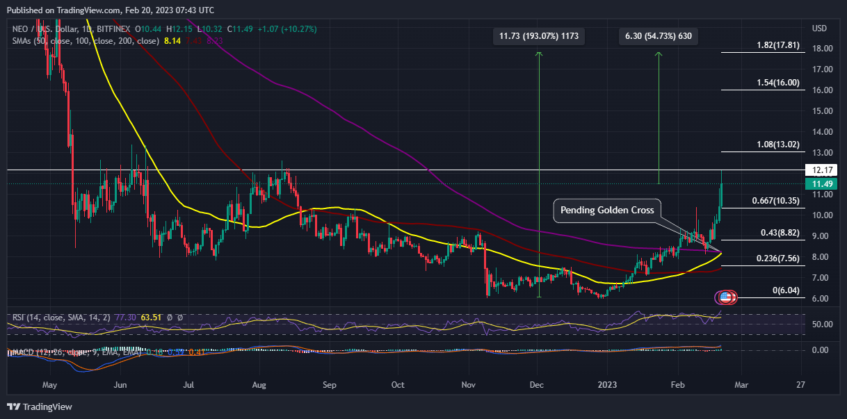 NEO Price Feb 20