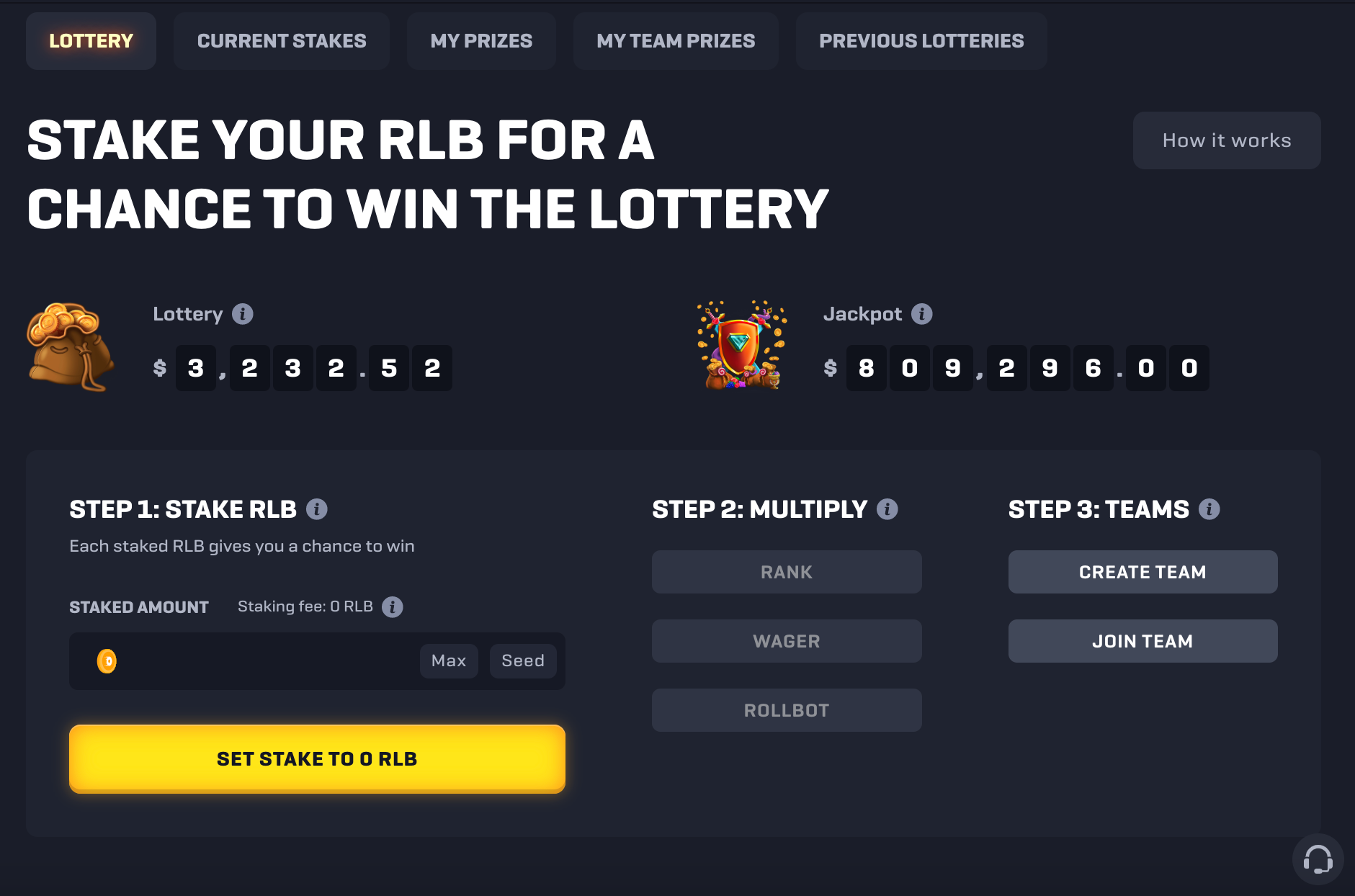Rollbit Lottery RLB 
