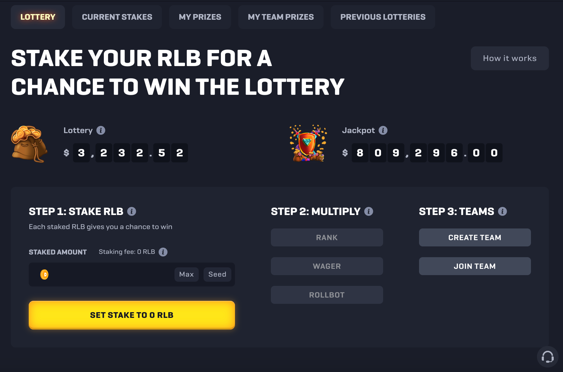 Rollbit Lottery RLB