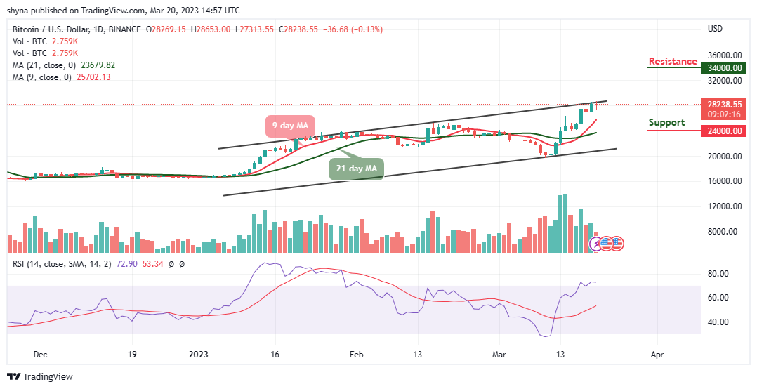 Bitcoin Price Prediction for Today, March 20: BTC/USD Begins Technical Correction as Price Hits $27,313 Support