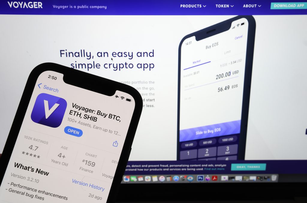 New data shows that Voyager Digital sent $121m in crypto to exchanges in February