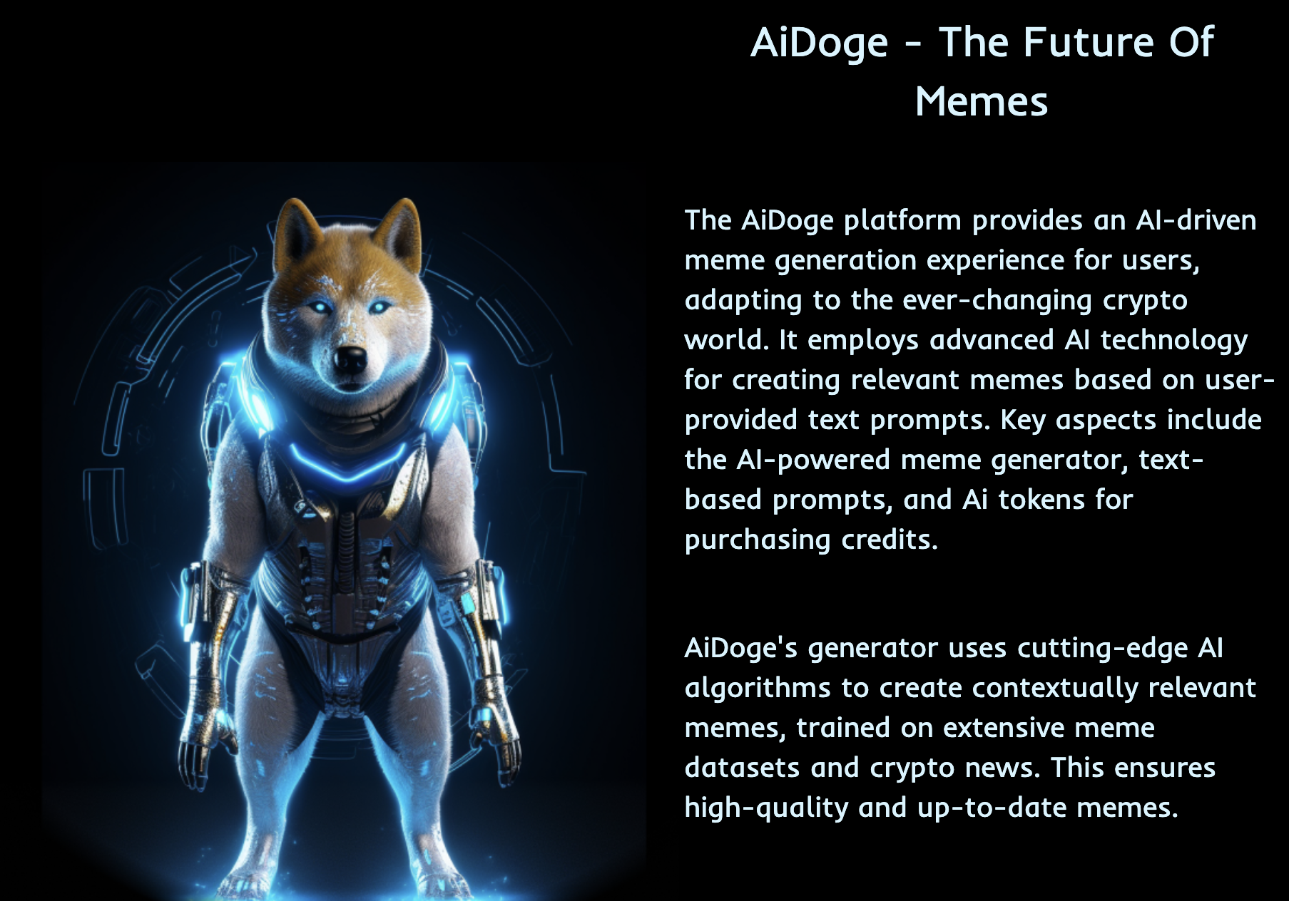 AiDoge New Cryptocurrency