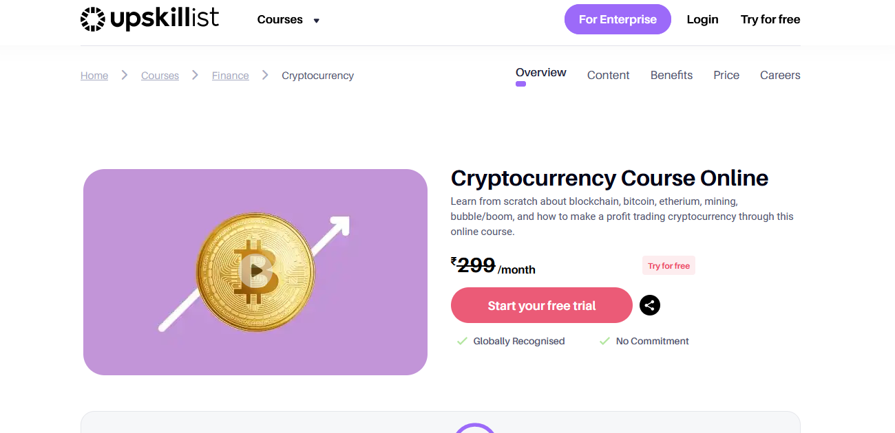 Cryptocurrency course online
