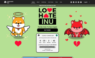 Love Hate Inu presale raises $8M, less than 25% of presale tokens left