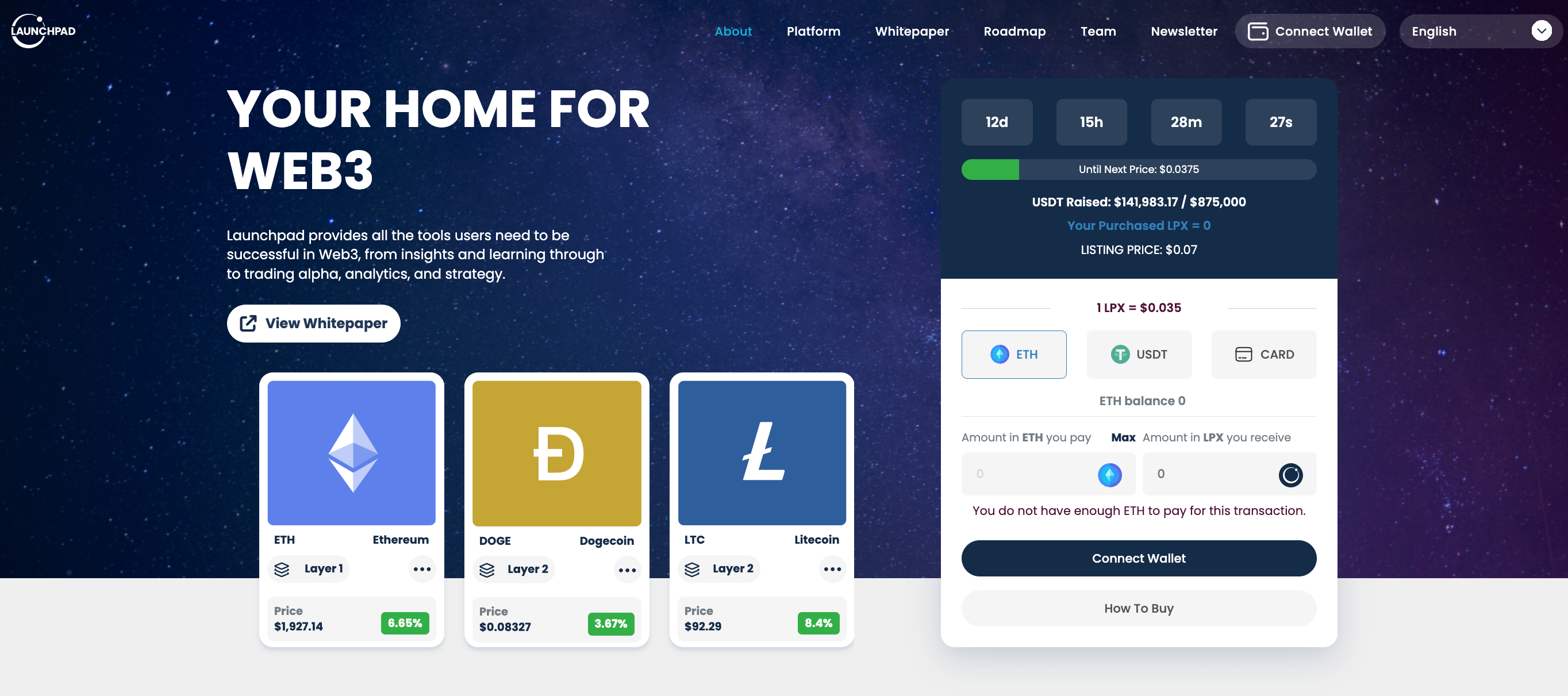 Launchpad crypto