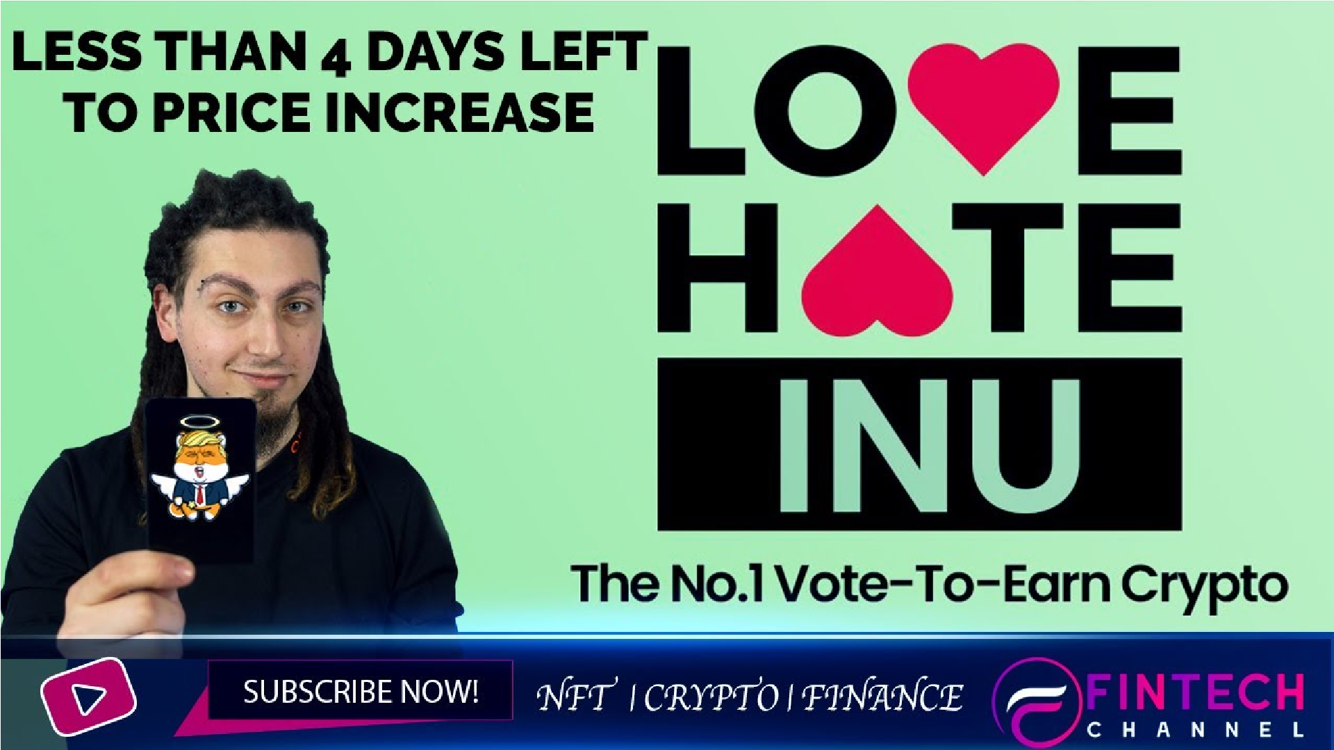 FinTech Channel Reviews Love Hate Inu The Number One Vote-to-Earn Crypto