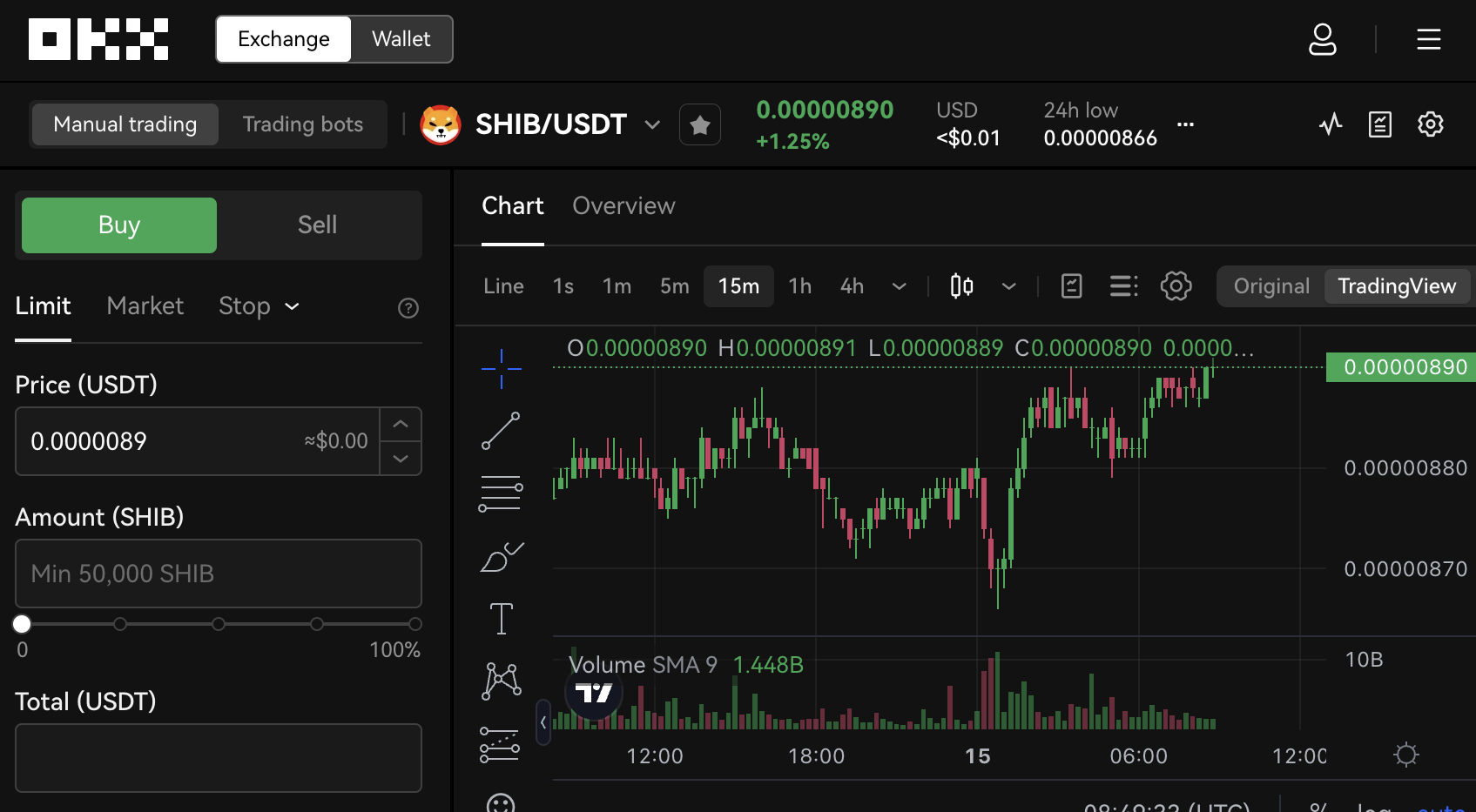 Buy SHIB on OKX