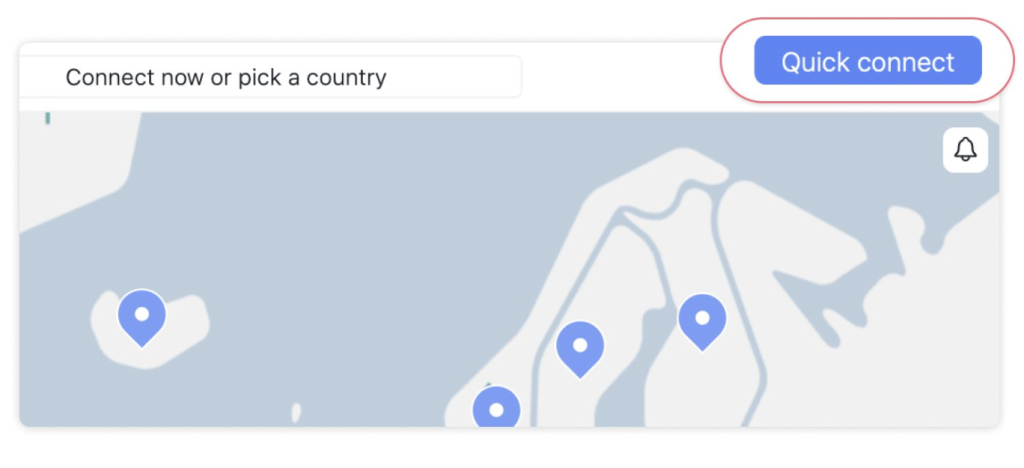 Select a Country on NordVPN