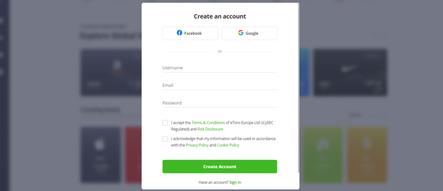 Step 1. Create an Account with eToro and Verify It