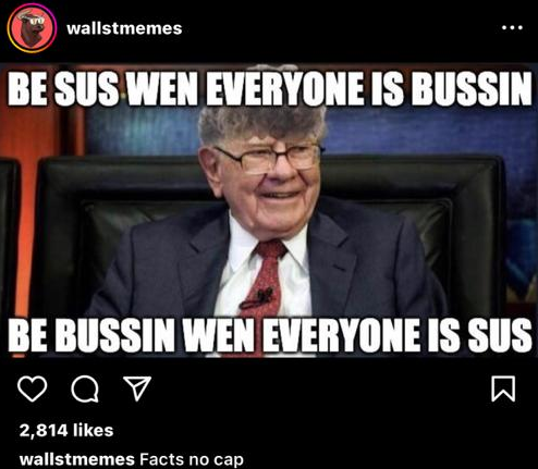 Warren Buffett on Wall Street Memes