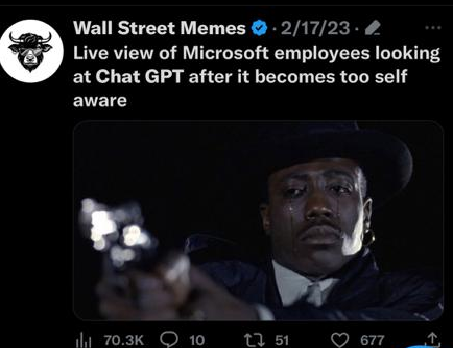 ChatGPT on Wall Street Memes