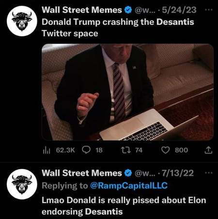 Ron DeSantis on Wall Street Memes