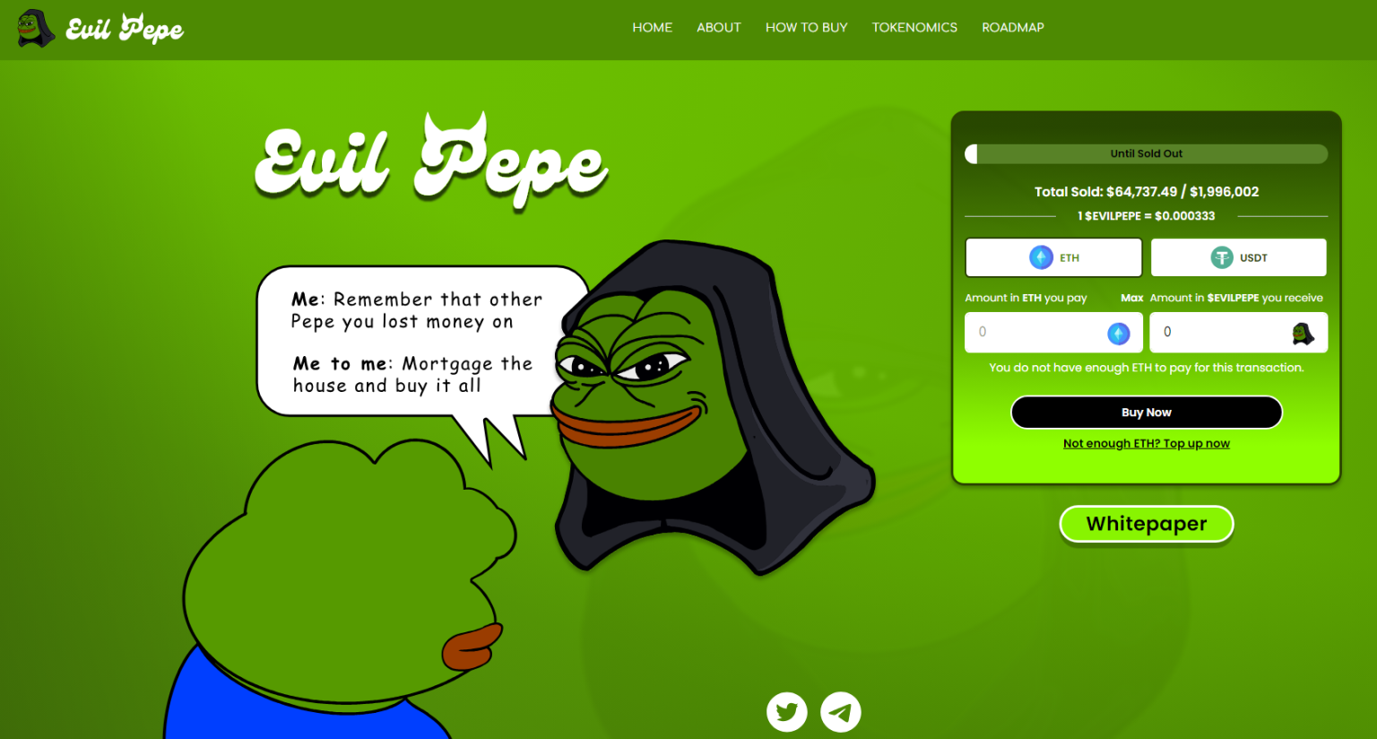 Evil Pepe Coin Presale Goes Live, Raises $50,000 In Minutes ...
