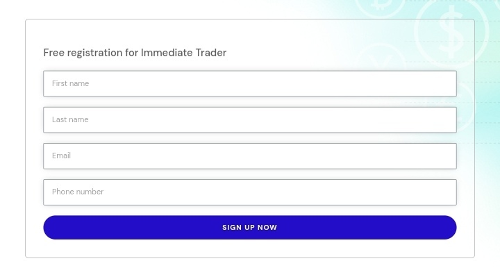 image Trader registration 