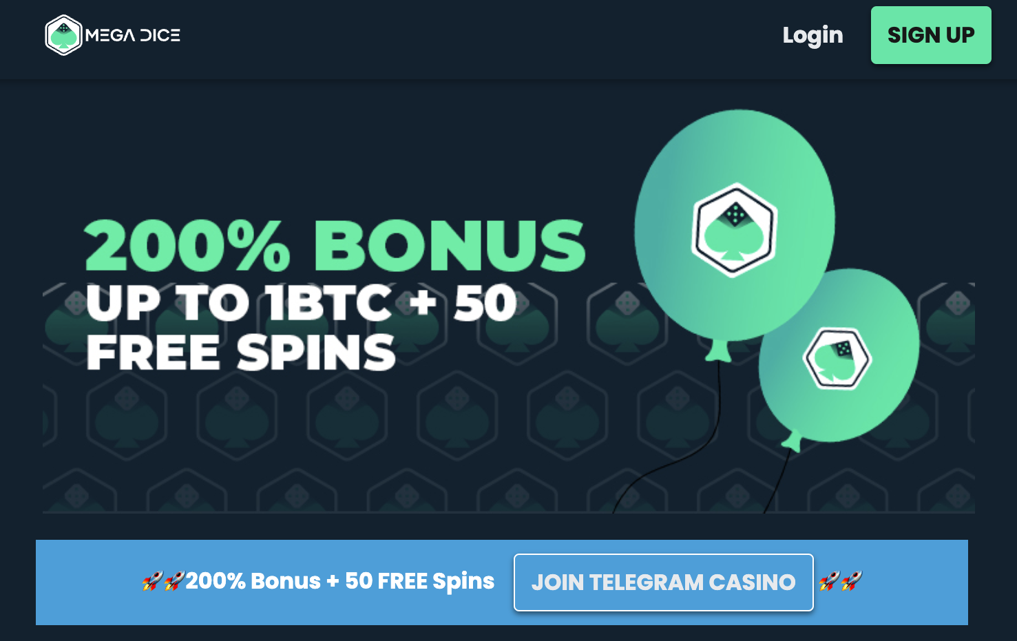 Go to Mega Dice Bot