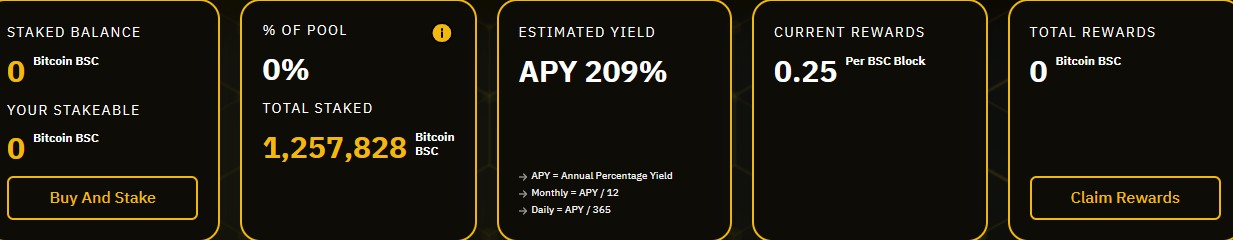 BTCBSC staking