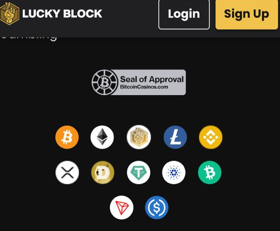 Payment Options on Lucky Block