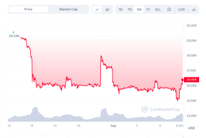 Bitcoin Price in USD 1 Month