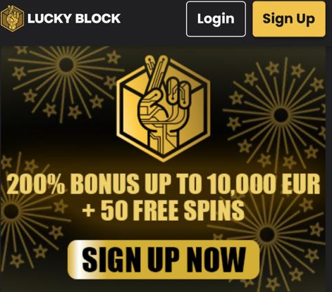 Welcome Bonus on Lucky Block