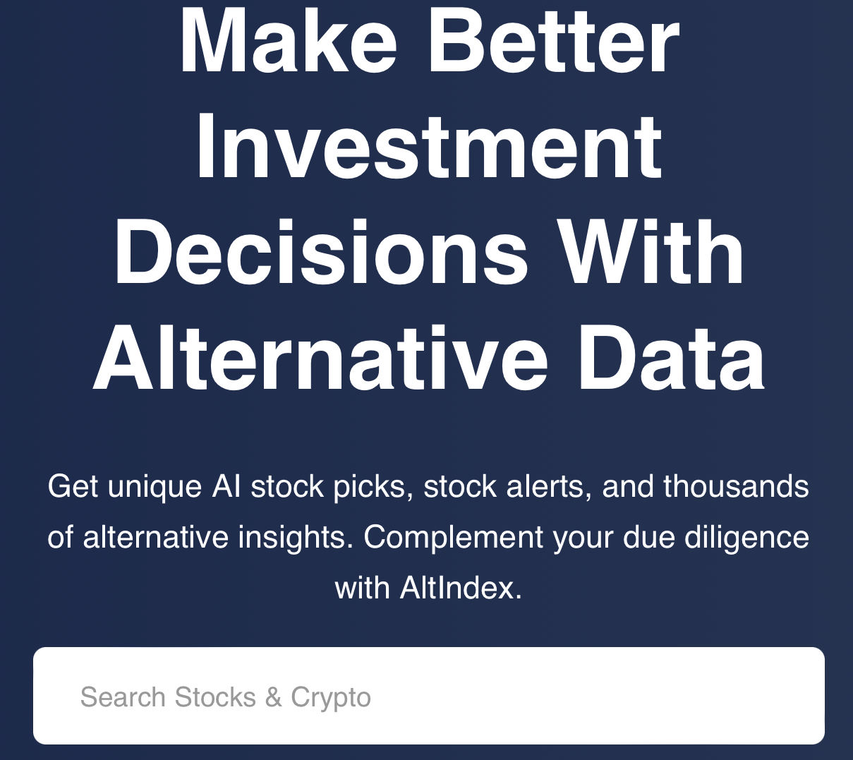 AltIndex Homepage