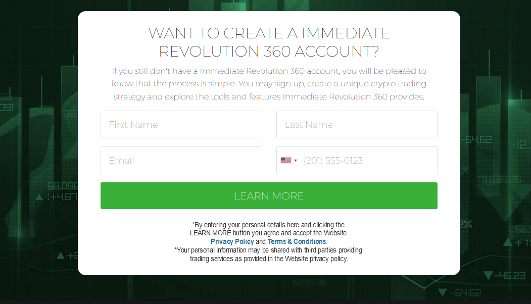 Immediate Revolution 360 registration 