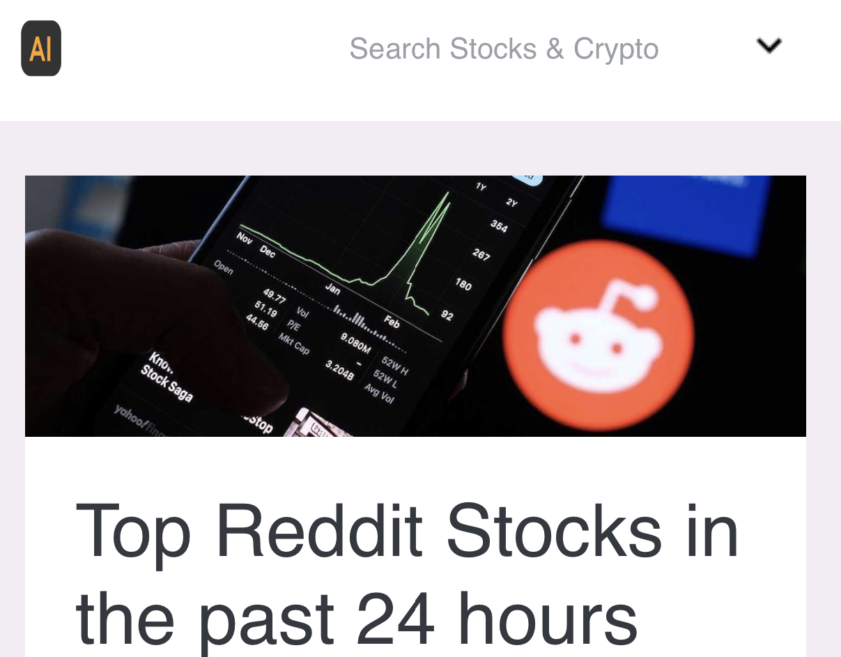 Top Reddit Stocks on AltIndex 