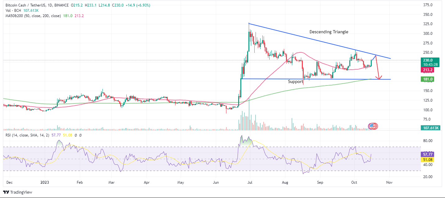 BCH Price Chart 