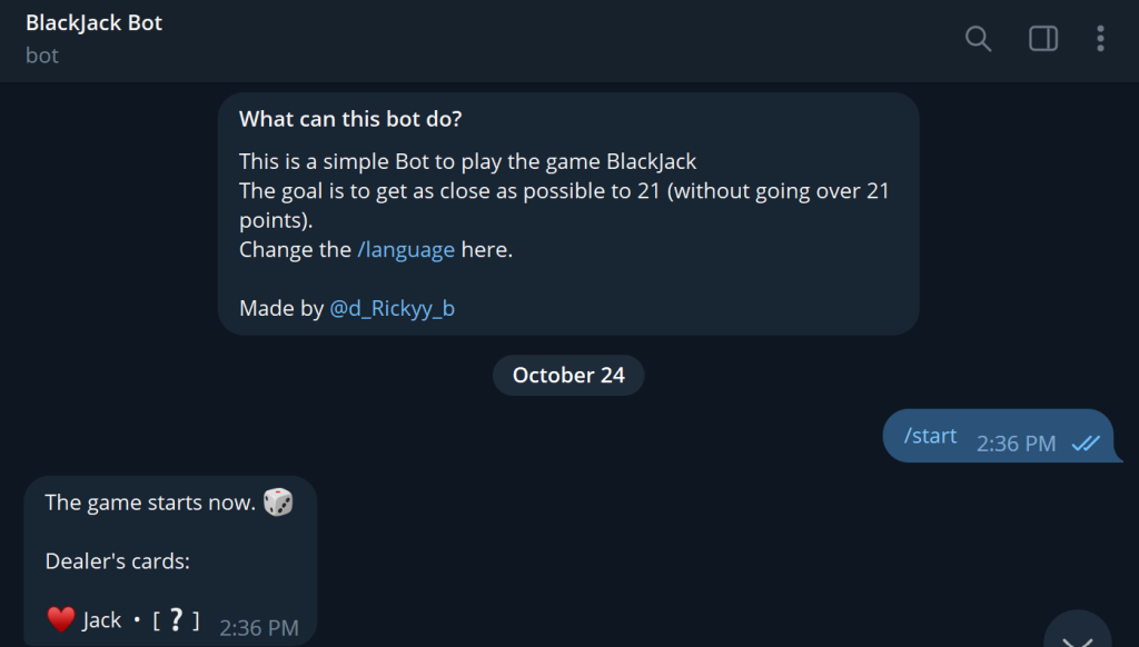 blackjack bot