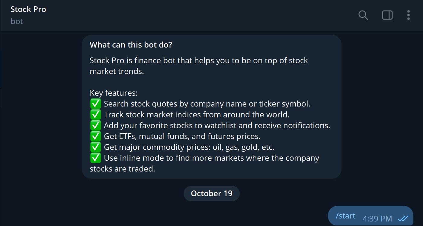stock pro bot