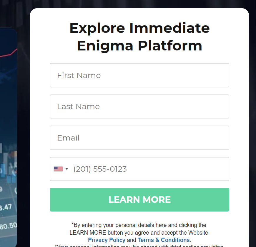 Immediate Enigma registration 