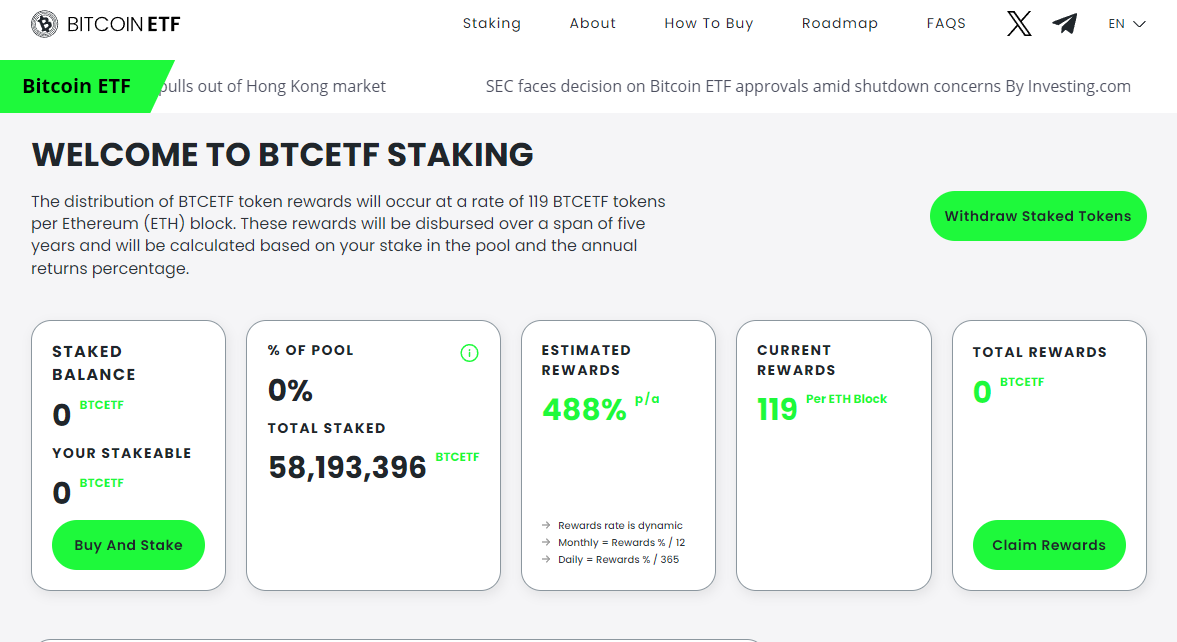 btcetf staking reward