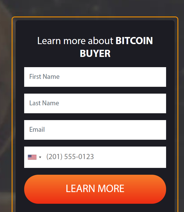 Bitcoin Buyer Registration 