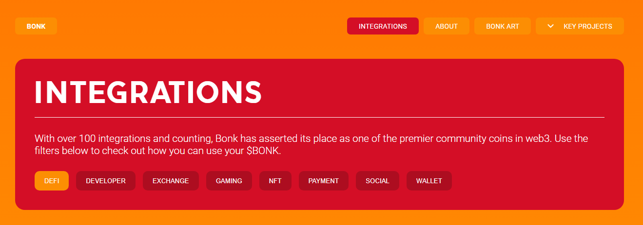 Bonk integrations
