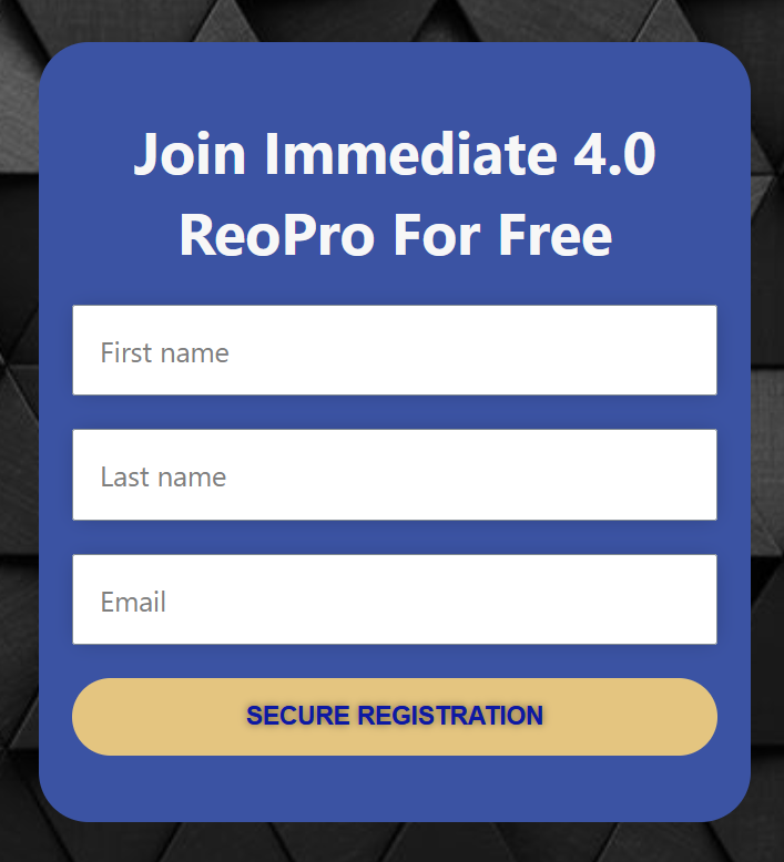 Immediate 3.0 ReoPro Registration