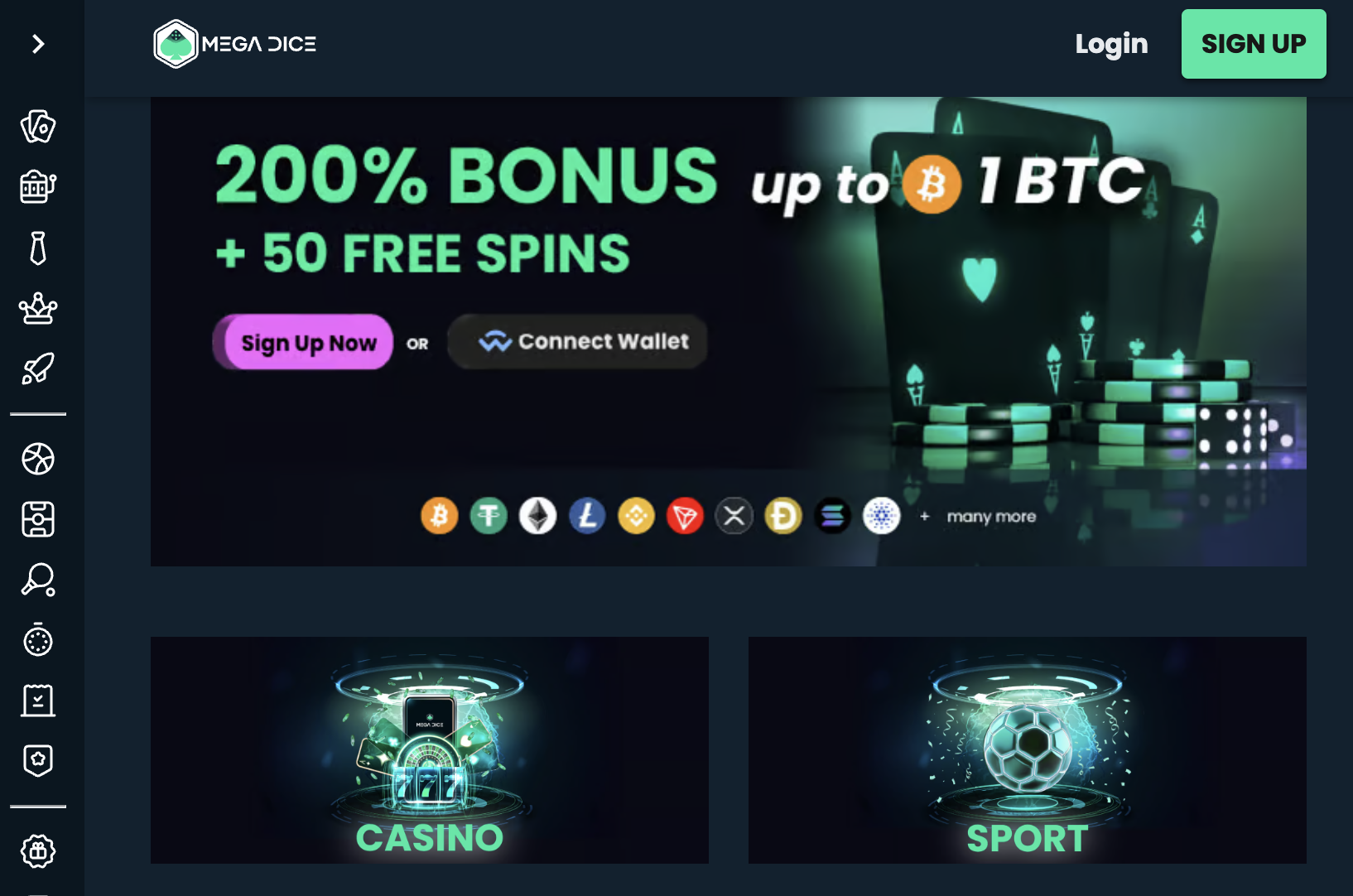Mega Dice New Zealand Bitcoin Casino Site