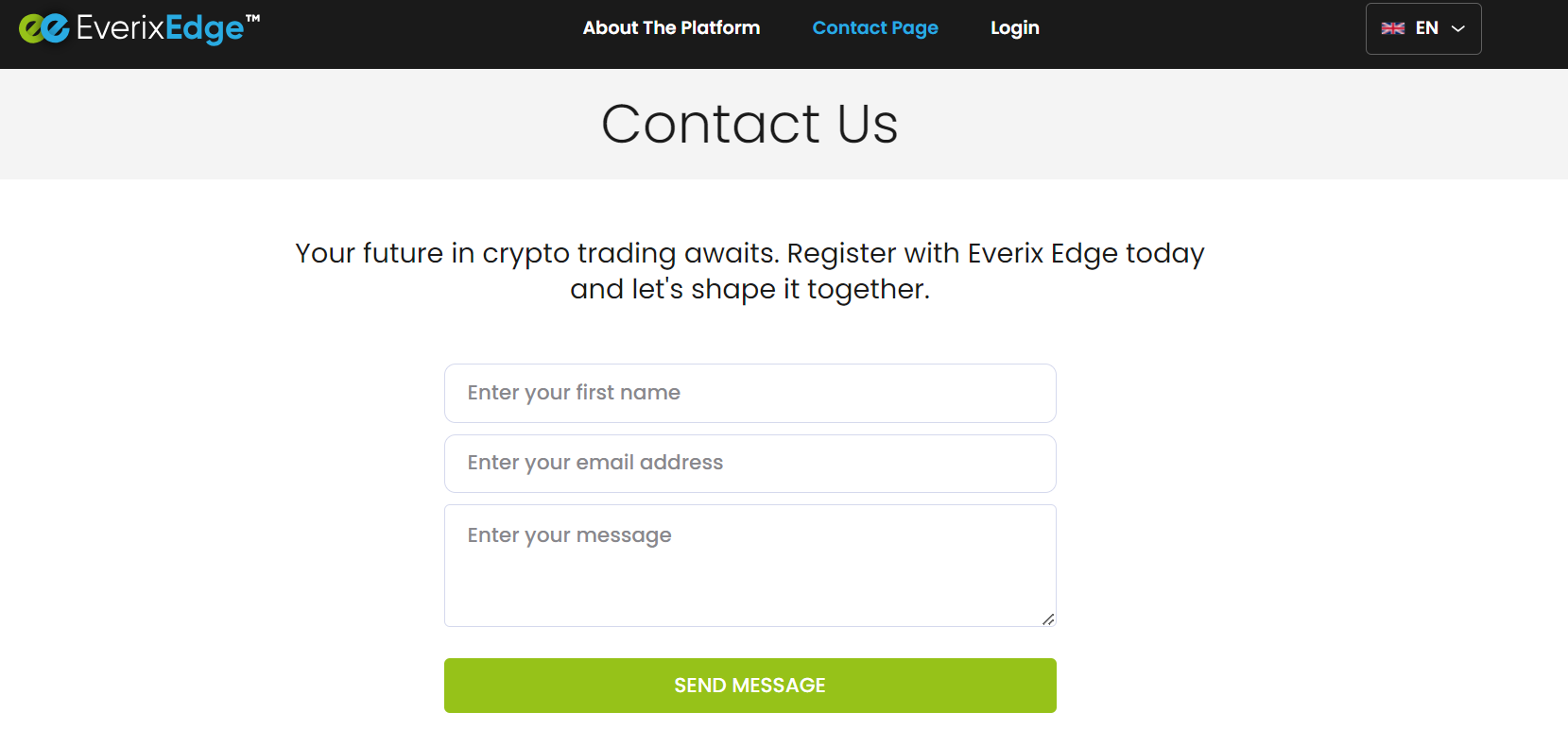 Everix Edge contact page