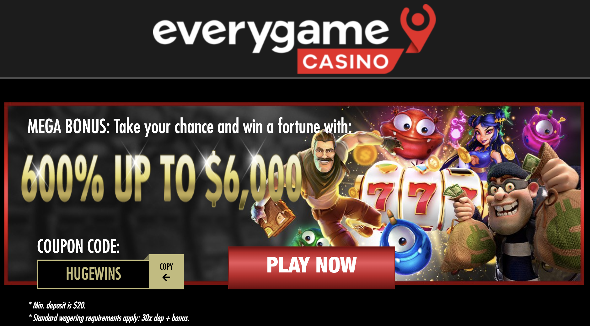 Everygame cash app casino