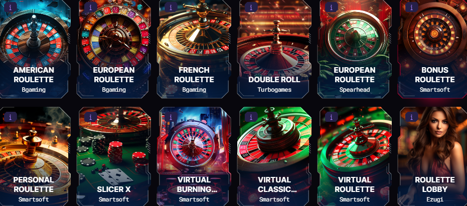 Inmerion Roulette Games