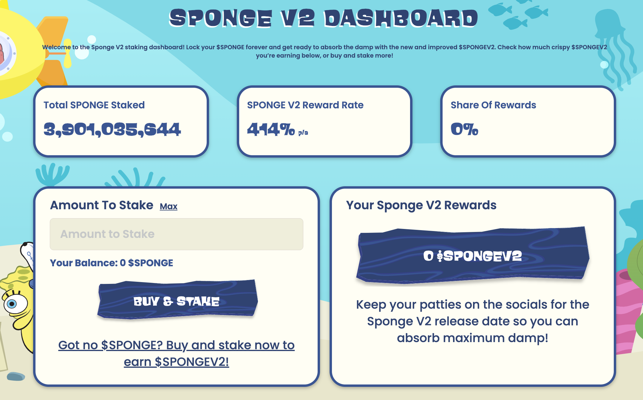 Sponge V2 Dashboard