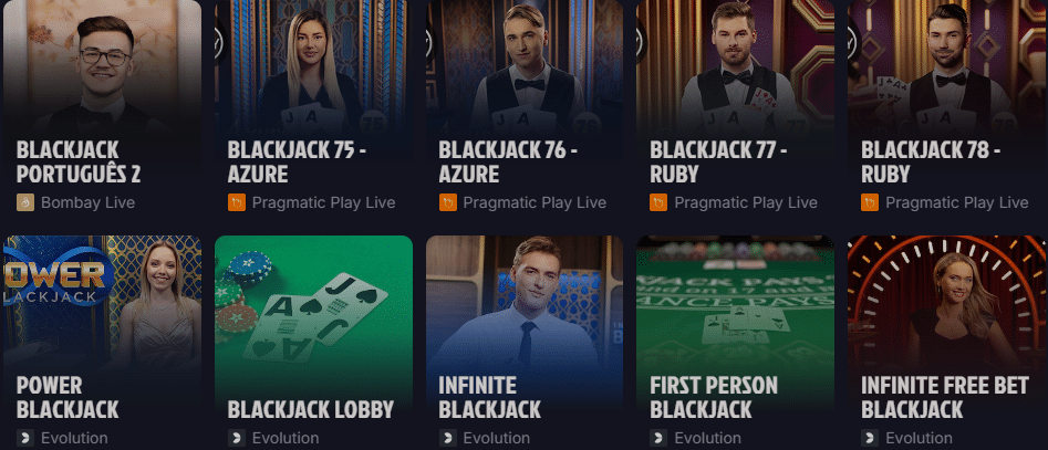 Blackjack Games at Sherbet