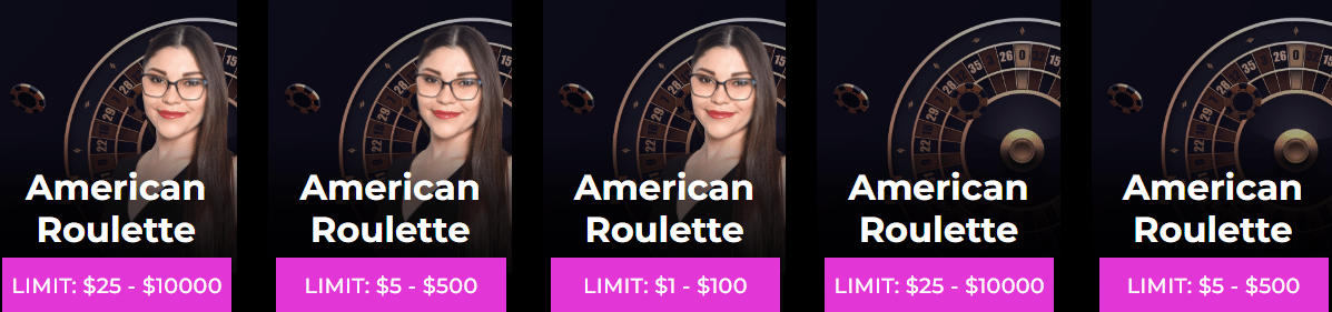 Roulette Games on El Royale Casino