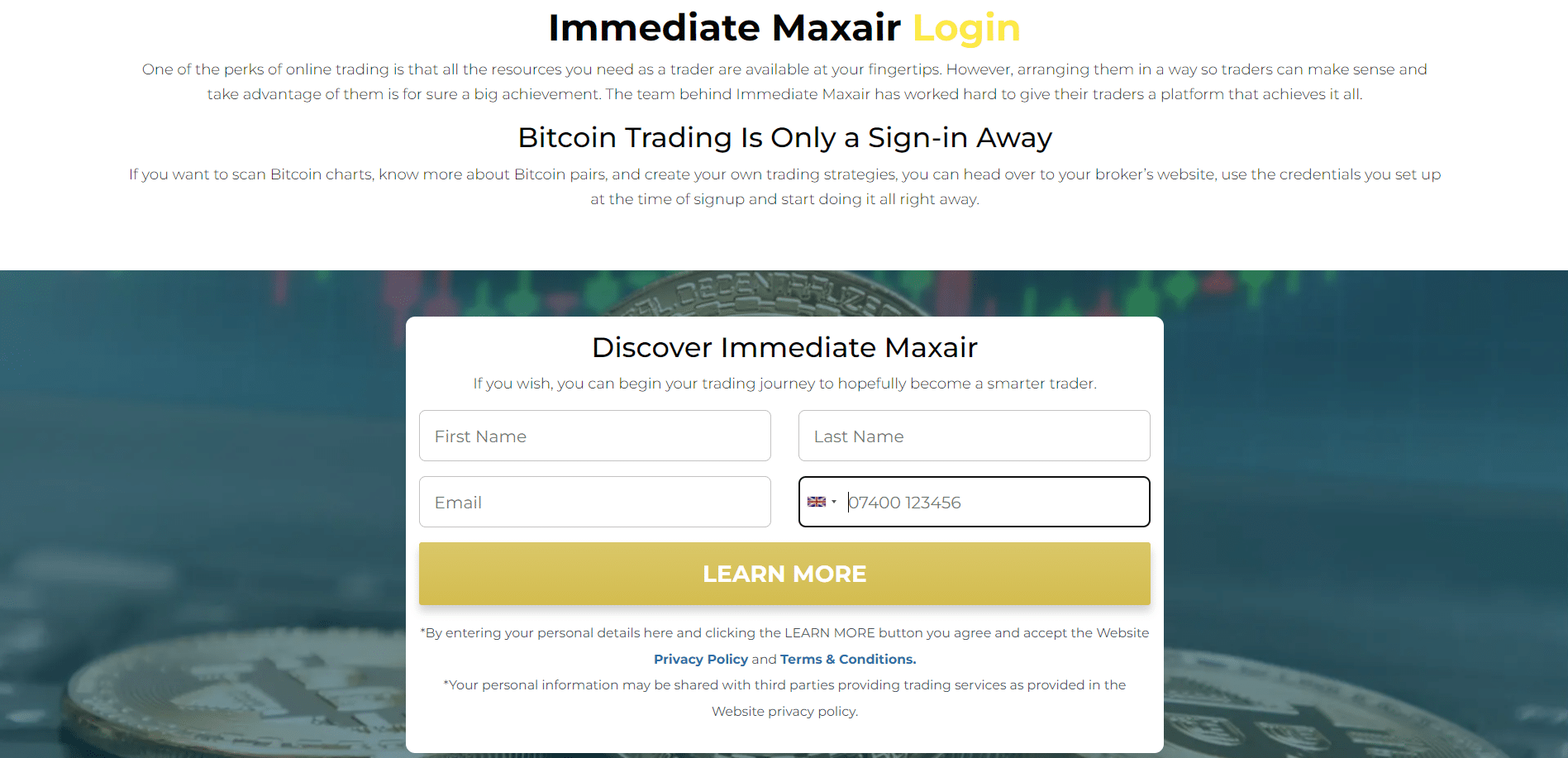 Immediate Maxair Registration