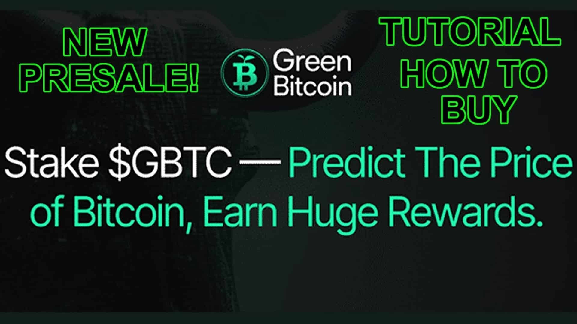 How To Buy Green Bitcoin On Presale Alessandro De Crypto Video Review